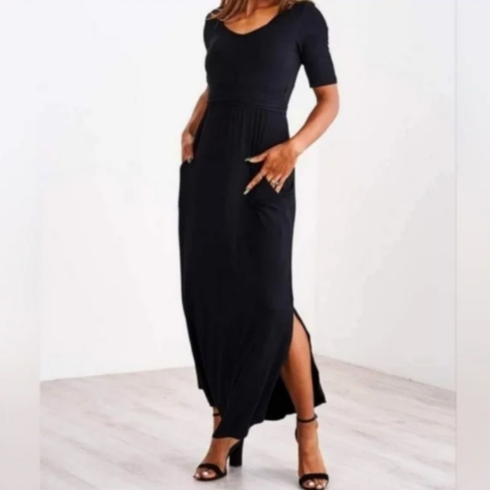 Latched Mama Starlet Maxi Dress/Navy/L